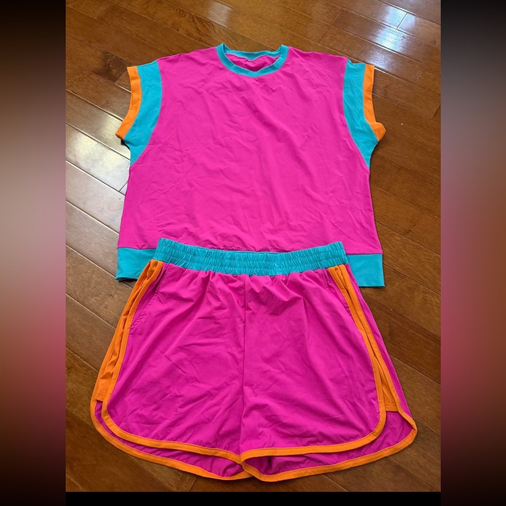 Pink/Teal/Orange Matching Set